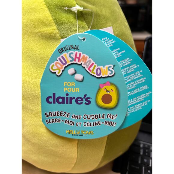 New Squishmallow Claire's Exclusive Aubrey Avocado Plush 12" 2020 New With Tags - Picture 8 of 12